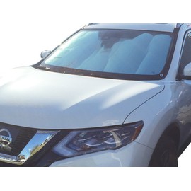 HeatShield, The Original Windshield Sun Shade, Custom-Fit for Nissan Rogue SUV w/ Sensor 2014, 2015, 2016, 2017, 2018, 2019, 2020 Silver Series