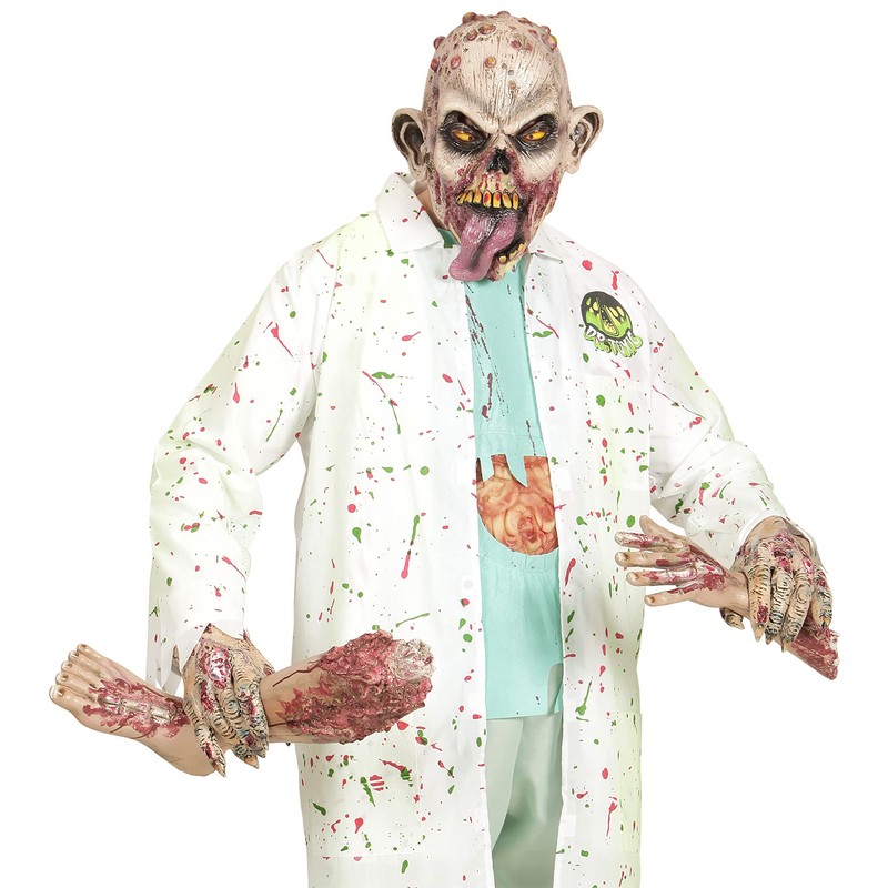 WIDMANN ? Mask Zombie Licker Mens, Pink, One Size, vd-wdm00510