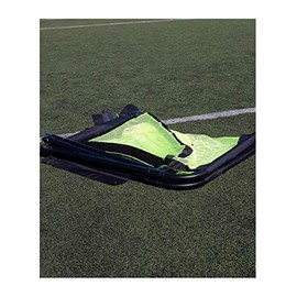 Cawila , Foldable Aluminium Mini Gate, 120 x 80 cm, Yellow/Black, One Size