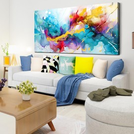 LAOTOART Modern Art Wall-Decor for Office Women - Abstract Wall Art - Large Wall Paintings for Living Room Ready to Hang Size 29" x 59"