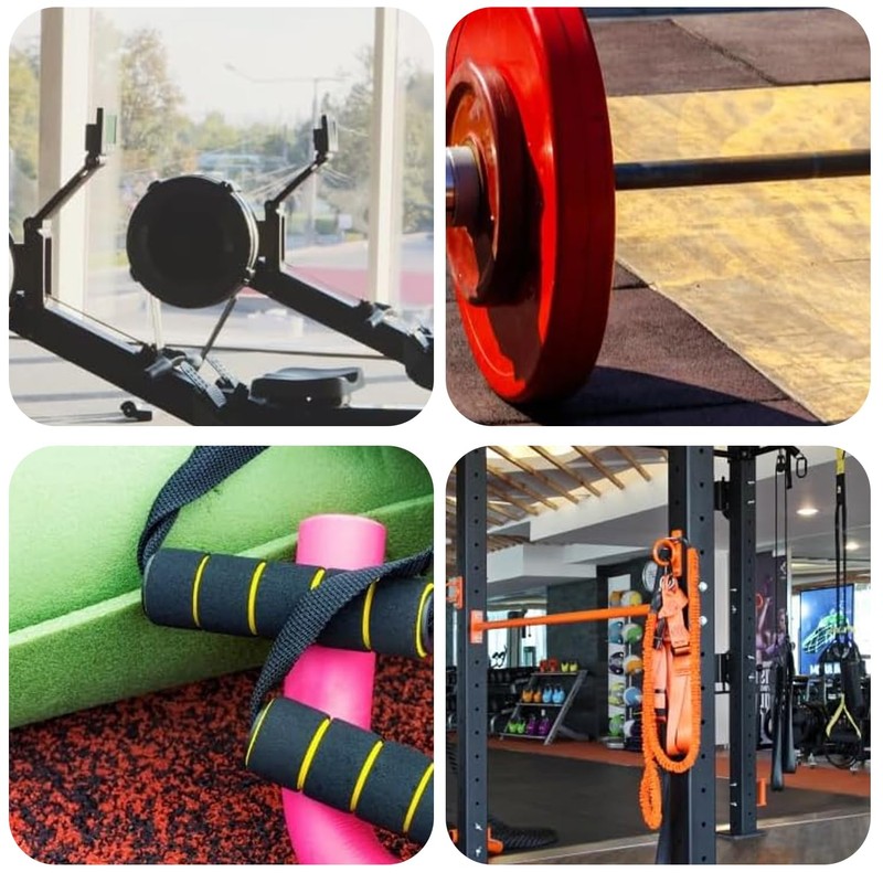1 Pair of Fitness Grips, Rowing Handle with Adjustable Resistance