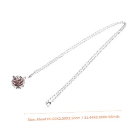 FOMIYES 1 Set Stylish Aromatherapy Necklace Hollow Volcanic Stone Pendant Jewelry Unique Design for Daily Wear and Travel Creates Charming Atmosphere with Every Step Random Color