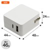 Plata USB Charger Outlet AC Adapter (Max Output 3A/15W TYPE-A/TYPE-C)