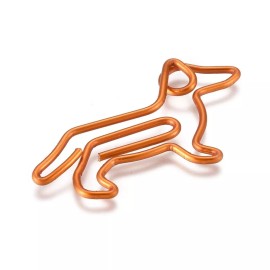 My Craft Genie Dachshund Shape Iron Paper clips Cute Paper Clips, Funny Bookmark Marking 5 each