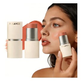 Barra 3 En 1 Rubor, Labial Y Sombra SPF +50 Ideal para Retoques Rápidos sin Ensuciar Manos, No grasoso, Textura Suave Y Cremosa,Alta Cobertura Y Natur