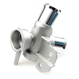 21501-9HA0A Aluminum Upper Radiator Filler Neck, Car Upper Radiator Hose Coolant Filler Neck Water Outlet Flange Fit for 07-12 Nissan Altima 2.5L L4