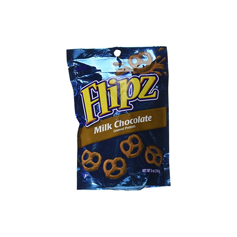 Flipz Milk Chocolate Covered Pretzels, 5 oz, 3 pk