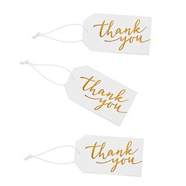 Gold Foil Thank You Gift Tags - 24 Pieces