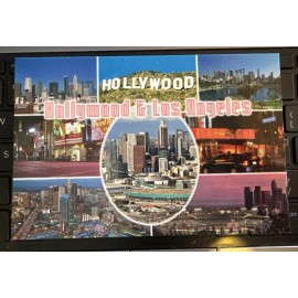 Postcard Hollywood & Los Angeles  California USA  Post Card