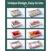 HapiLeap Retractable Drawer Organizer For Fridge, Refrigerator Storage Organizer Keep