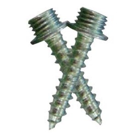 TRUSCO HP-AA351 Stainless Steel Point Screw Set for Hooks, 0.1 x 0.8 inches (4 x 20 mm), 2 Pieces