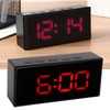 QANYEGN Digital Alarm Clock, Large Mirrored LED Clock, Large Display