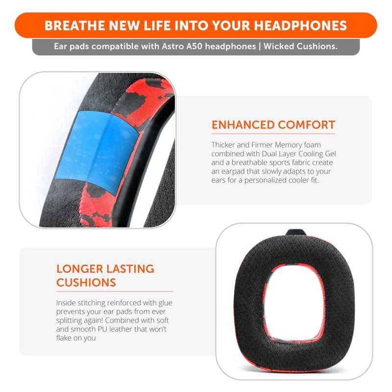 WC Mod Kit A50 - Cooling Gel Earpads + Headband