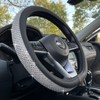 PINCTROT D Shaped Bling Comfy Steering Wheel Cover with Jumbo