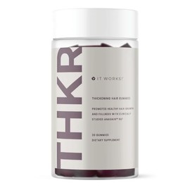It Works! THKR Thickening Hair Gummies 30pcs - Hair Growth Supplement with AnaGain™ Nu - Supports Thicker, Fuller Hair, Reduces Hair Loss & Thinning, Promotes Hair Vitality, Slows Premature Graying