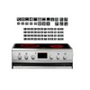 Cooker Symbol Sticker Set for Cooker Labelling (RPt32) (9 mm