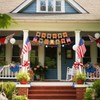 SmoothNovelty 2 Sets 250th Anniversary Wooden Red and Blue Star