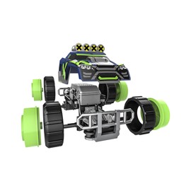 Silverlit 20703 EXOST-Build2drive Monster Truck Mighty Crawler Construction Car 2.4 GHz Navy Blue 15 cm Navy Blue