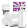 Ryobyo 100 Count 4 Gallon Unscented Trash Bags, Strong and
