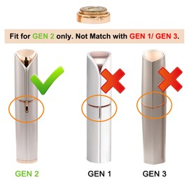 Replacement Heads for Flawless Facial Hair Removal Gen 2, Replacement Blades for Women Facial Hair Remover Generation 2