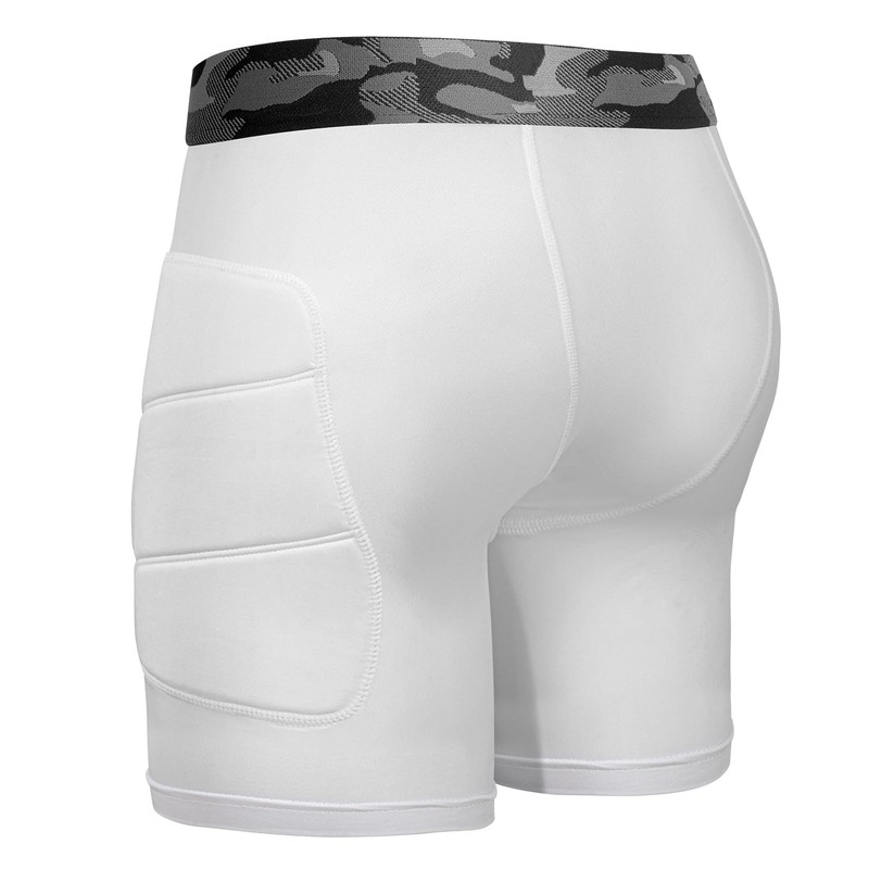 AMEGE Youth Compression Sliding Shorts with Protective Cup Padded Baseball