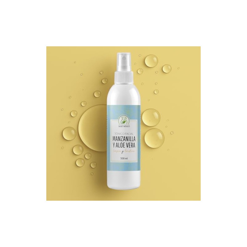 Tónico Facial Hidratante De Manzanilla Con Aloe Vera 500 Ml