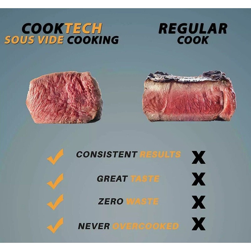 COOKTECH Sous Vide Device Immersion Precision Cooker NEW