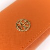 Tory Burch Saffiano Leather Sunglasses Case Blood Orange