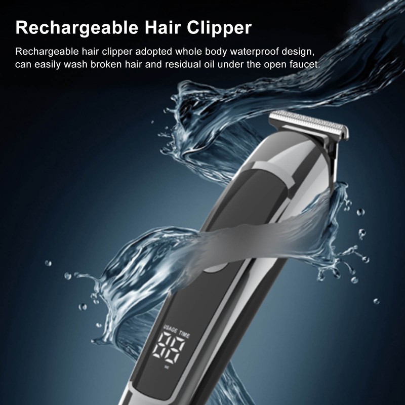 Electric Hair Trimmer IPX7 Waterproof Beard Nose Hair Shaving 5