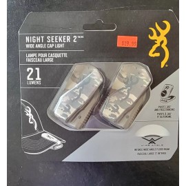 Browning Night Seeker 2 Wide Angle Cap Light 21 Lumens (2 pack)