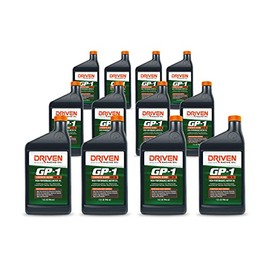 Driven Racing Oil GP-1 Synthetic Blend High Performance Motor Oil 10w-30 (12 Quart Bottles)