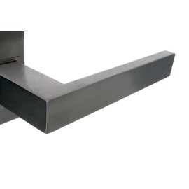 NAJDER Stainless Steel Door Handle, Door Handle Inside, Double-Sided Door Handle, Door Handle Set, Handle for Door, L Shape, Rectangular Shape, Rectangular Sign, Stainless Steel A2, AISI 304