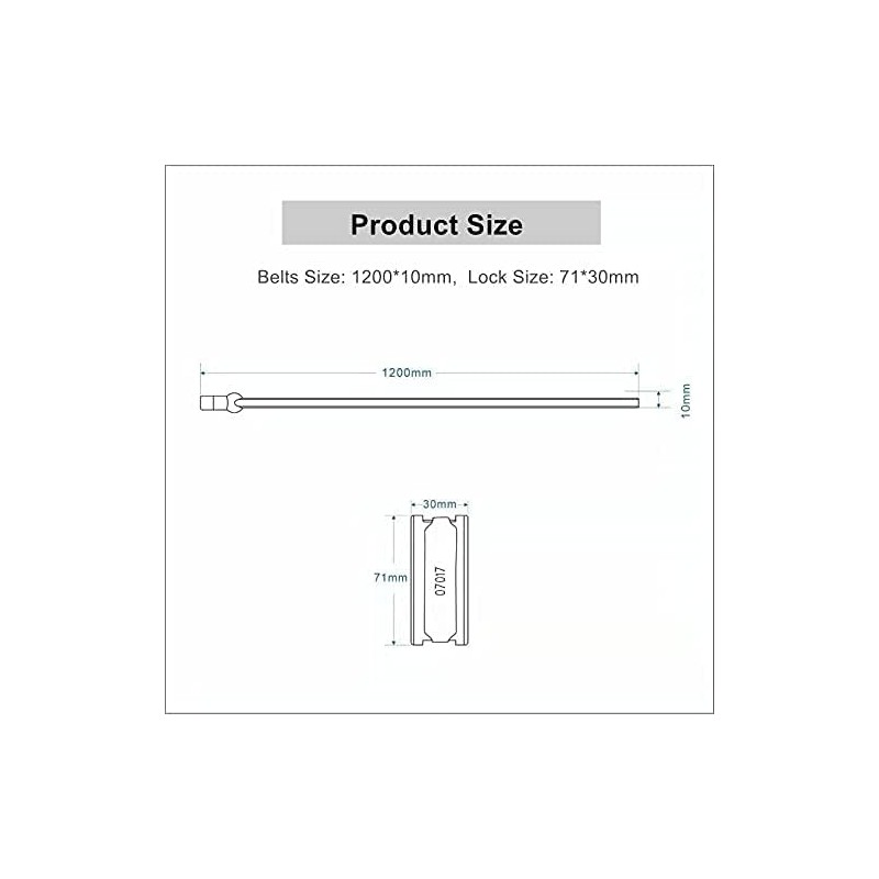 Universal Pole-mouted Stainless Steel Belts for Electrical Distrubition Box (2pcs/Unit)