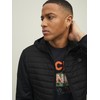 JACK & JONES Male quilted jacket, lightweight, Black 3, m