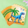 WERNNSAI Dinosaur Party Supplies - 48PCS Dinosaur Party Plates and