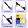 Bates- Extension Pole, 1.4 to 3 Ft Pole, Dark Blue,