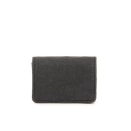 FRITZVOLD Business Card Case Made of Faux Leather Slim Business Card Case Sleeve with Practical Magnetic Closure in Black, Vintage-black, Minimal
