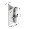 Luomorgo 4 Pcs Spring Loaded Hinges for Cabinets, 2 Inch