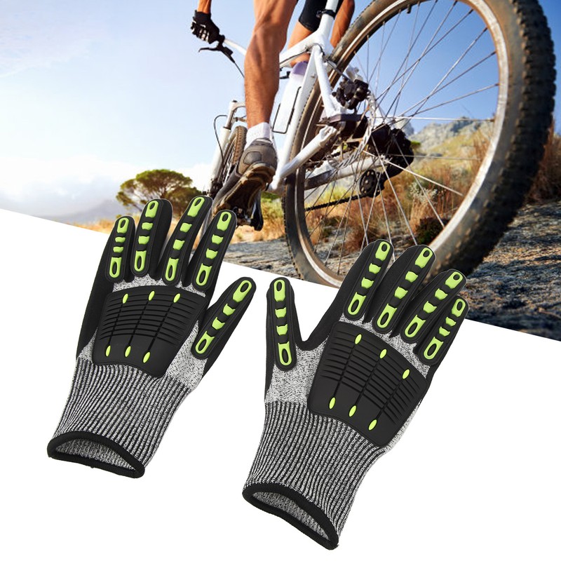 1 Pair Cut Resistant TPR Protective Impact Gloves Men Women