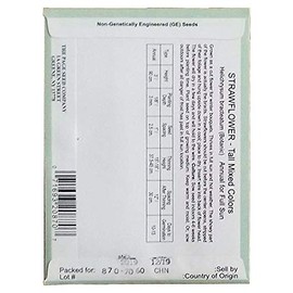 Set of 50 Flower Seed Packets! Flower Seeds in Bulk (50, Strawflower)