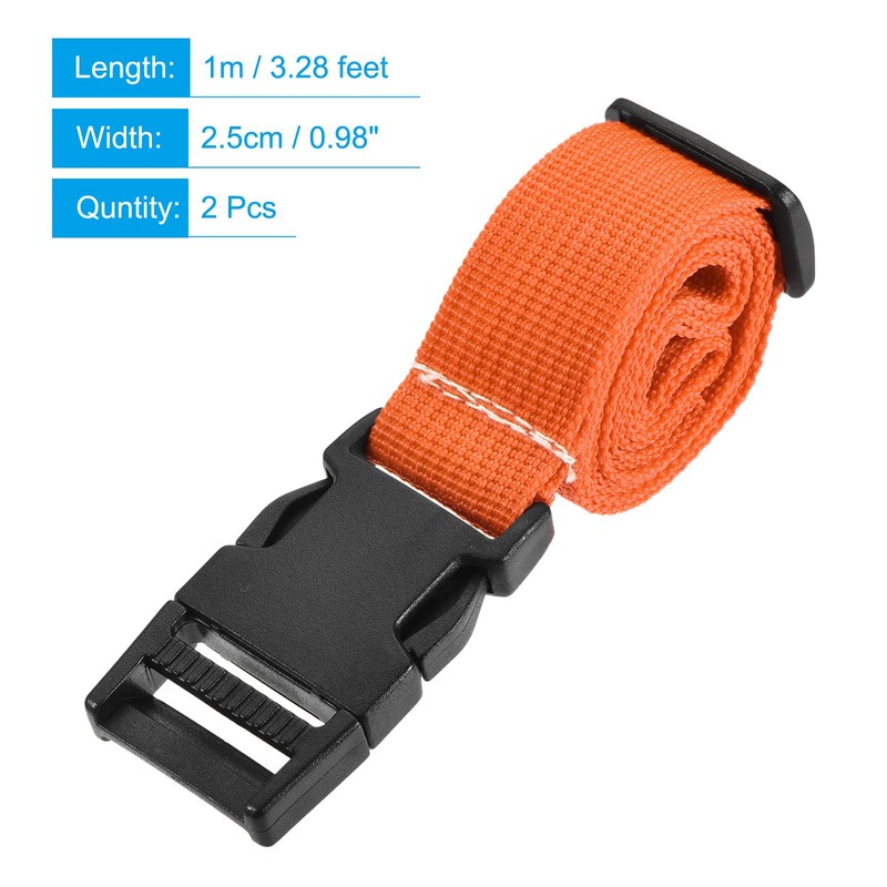 sourcing map Utility Strap with Buckle 1x40 Inch Polyester Quick