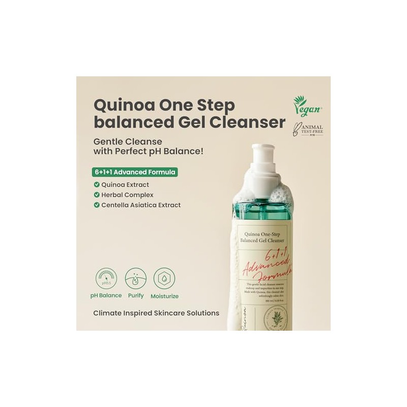 AXIS-Y - Quinoa One Step Balanced Gel Cleanser - Limpiador