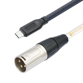 Devinal USB C to XLR Cable, Smartphone/Laptop to XLR Male Output Cable for Amplifier, Speaker, Mixer Console, etc 3.3 FT