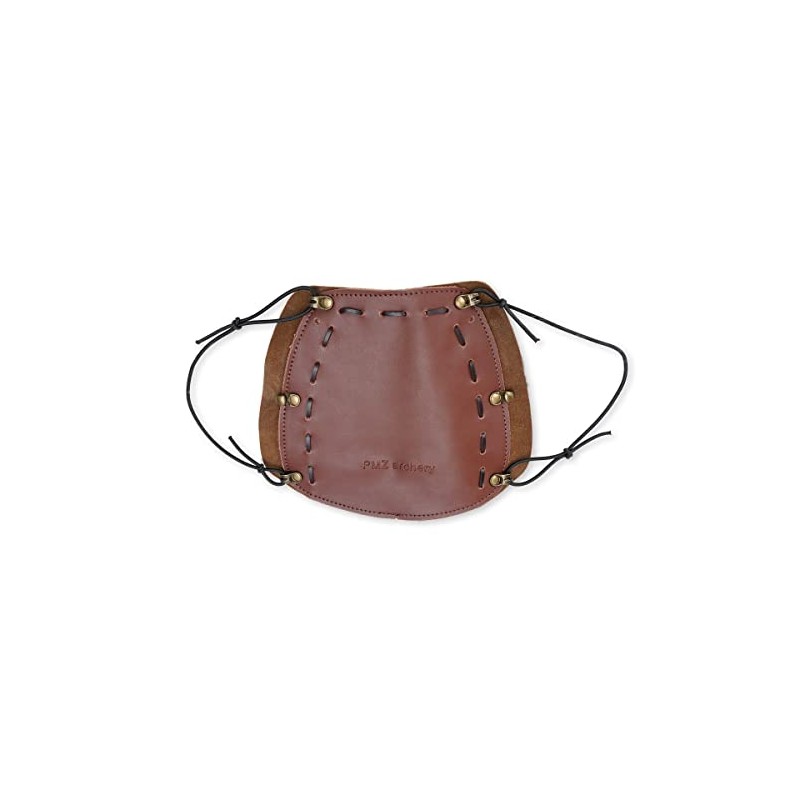 PMZ Archery Brown Cowhide Arm Guard Protector