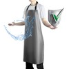 Vammcht Waterproof Apron with Comfortable Adjustable Bib Rubber Vinyl Dishwasher