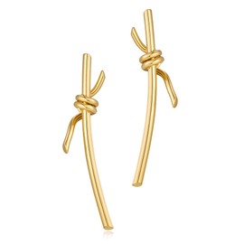 Gold Earrings Gold Stick Dangle Studs Earring for Women Fashion Statement Jewelry Birthday Gifts for Her
