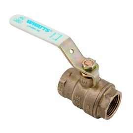 Watts 88005598 LFFBV-3C-M1 2-Piece Full Port Brass Ball Valve, 3/8 Inch