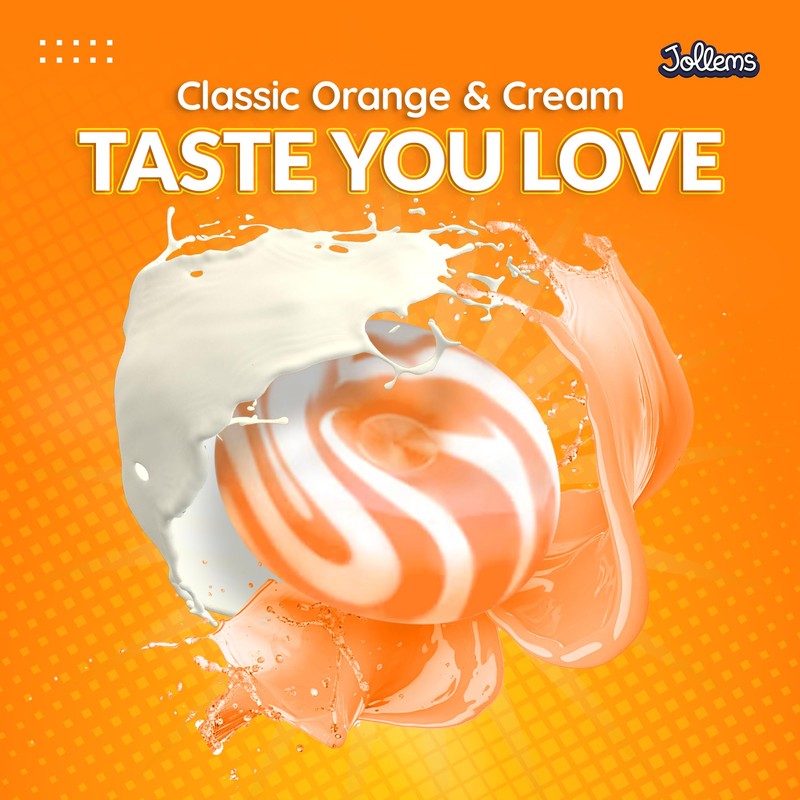 Jollems O’ Creamers Orange & Cream Flavored Hard Candy |