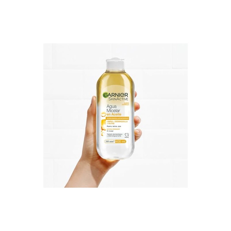 Garnier Skin Naturals Face Agua Micelar en Aceite 400ml, 2