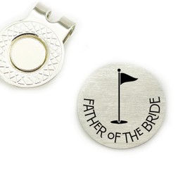 Father Of The Bride Golf Ball Marker Wedding Party Gift Idea Dad Father Of The Bride Golf Ball Marker Fathers Day Gift Dad FIL Father Bride FBA-WEDDING-GOLF (|Father Bride|)